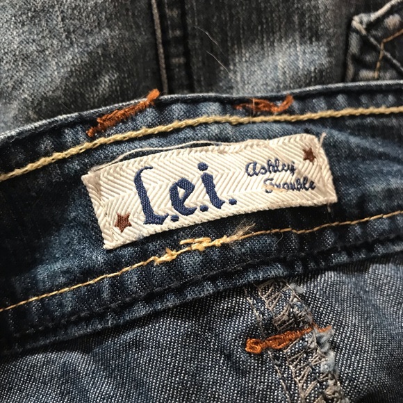 LEI mini jean denim skirt size 9 western - Picture 5 of 9